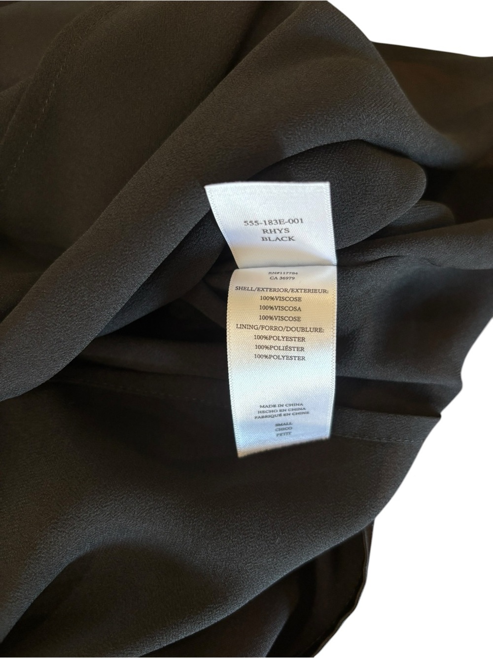 Rails Rhys black satin rosette mini dress - Picture 15 of 15